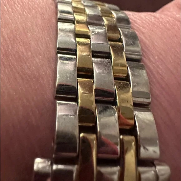 Kate Spade Watch Silver, Gold, Opal Face, Diamond Accents, Elegant, Gently Loved - Picture 13 of 16